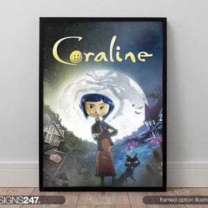 Coraline Poster | Movie Poster | Movie Prints For Cinema Rooms | Wall Art | Home Decor | A0 A1 A2 A3 A4 A5