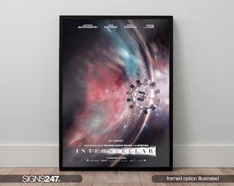 Interstellar Matthew McConaughey Poster | Movie Poster | Movie Prints For Cinema Rooms | Wall Art | Home Decor | A0 A1 A2 A3 A4 A5