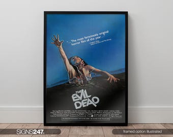 Evil Dead Poster | Movie Poster | Movie Prints For Cinema Rooms | Wall Art | Home Decor | A0 A1 A2 A3 A4 A5