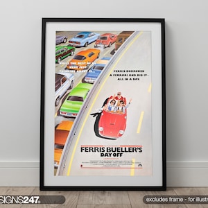 Ferris Buellers Day Off | Movie Poster | Cinema Room Poster | A0 A1 A2 A3 A4 A5