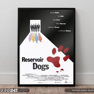 Reservoir Dogs Movie Poster | Harvey Keitel | Tim Roth | Chris Penn | 1992 | Movie Prints For Cinema Rooms | Home Decor | A0 A1 A2 A3 A4 A5