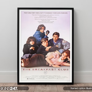The Breakfast Club Poster | Movie Poster | Movie Prints For Cinema Rooms | Wall Art | Home Decor | A0 A1 A2 A3 A4 A5