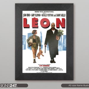 Leon The Professional Jean Reno Gary Oldman Movie Poster