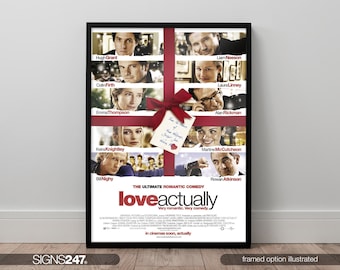 Love Actually Poster | Movie Poster | 2003 | Movie Prints For Cinema Rooms | Wall Art | Home Decor | A0 A1 A2 A3 A4 A5