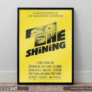 The Shining Jack Nicholson Stanley Kubrick Poster | Movie Poster | Movie Prints For Cinema Rooms | Wall Art | Home Decor | A0 A1 A2 A3 A4 A5