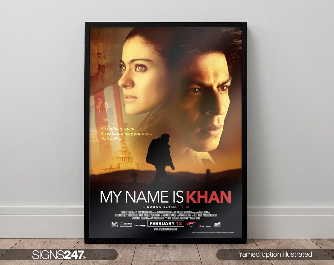 My Name is Khan Poster | Shah Rukh Khan | Kajol | Adarsh Gourav | 2010 ...