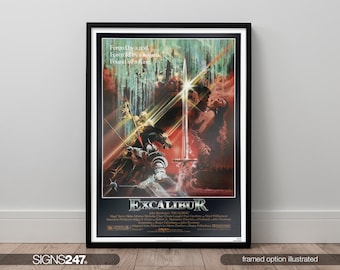 Excalibur Poster | Nigel Terry | Helen Mirren | Nicholas Clay