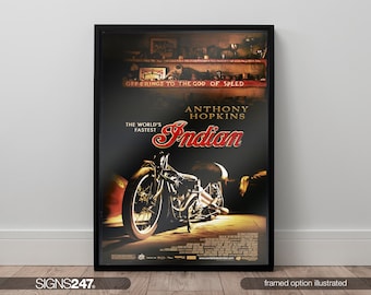 The World's Fastest Indian Poster | Anthony Hopkins | Aaron James