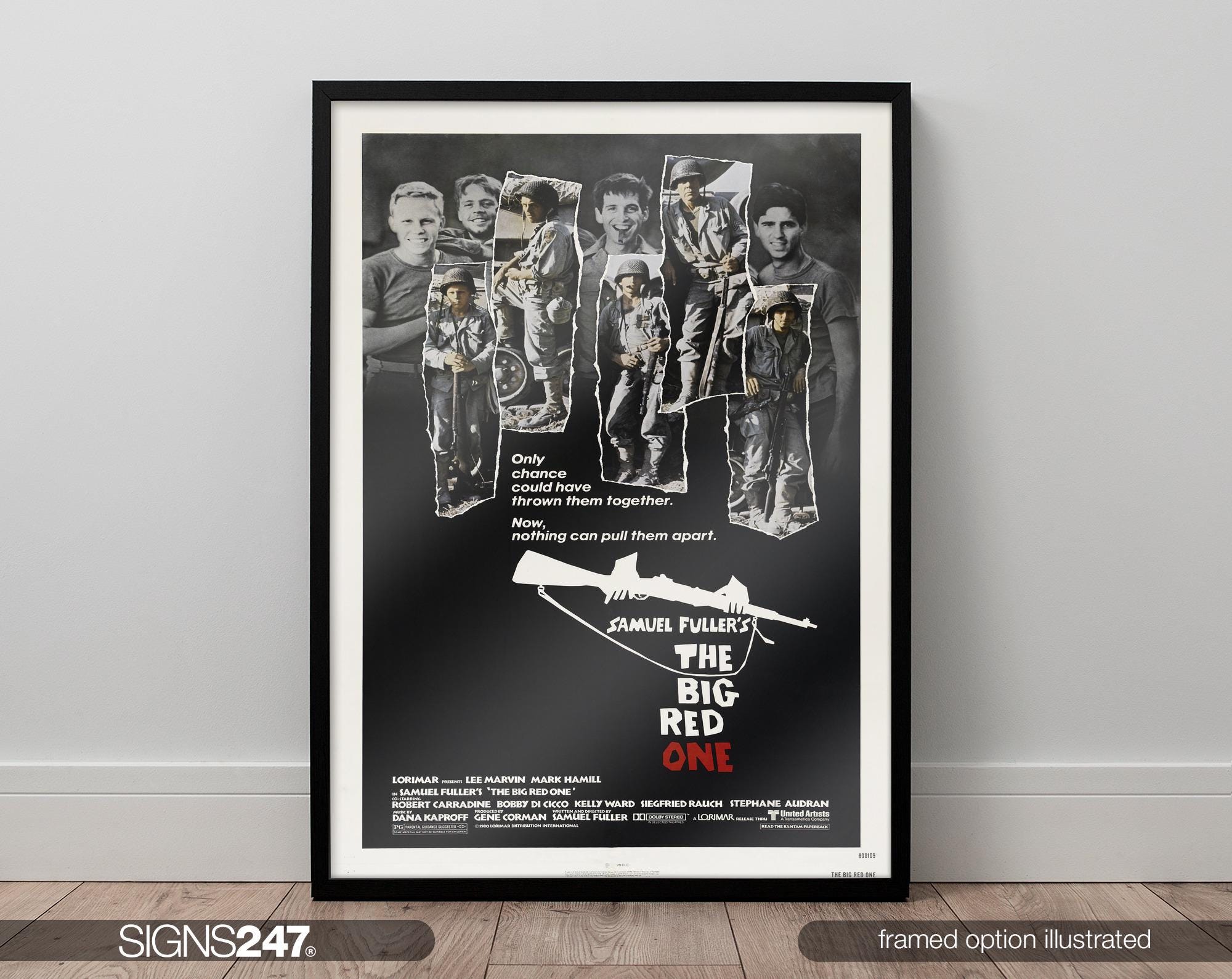 RED ONE パンフレット The Big Red One Movie Poster | Lee Marvin | Mark Hamill | Robert