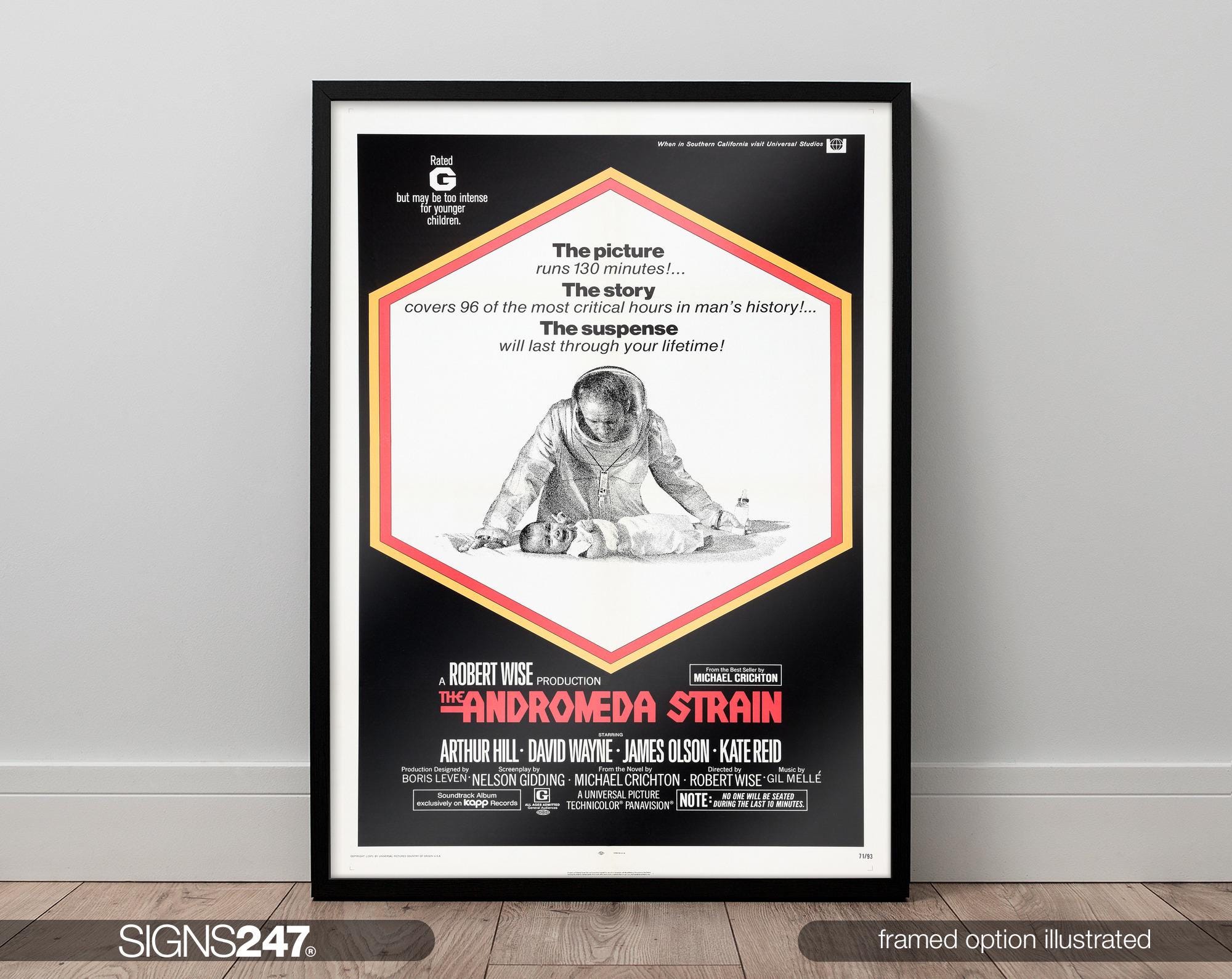 The Andromeda Strain Poster Arthur Hill David Wayne James