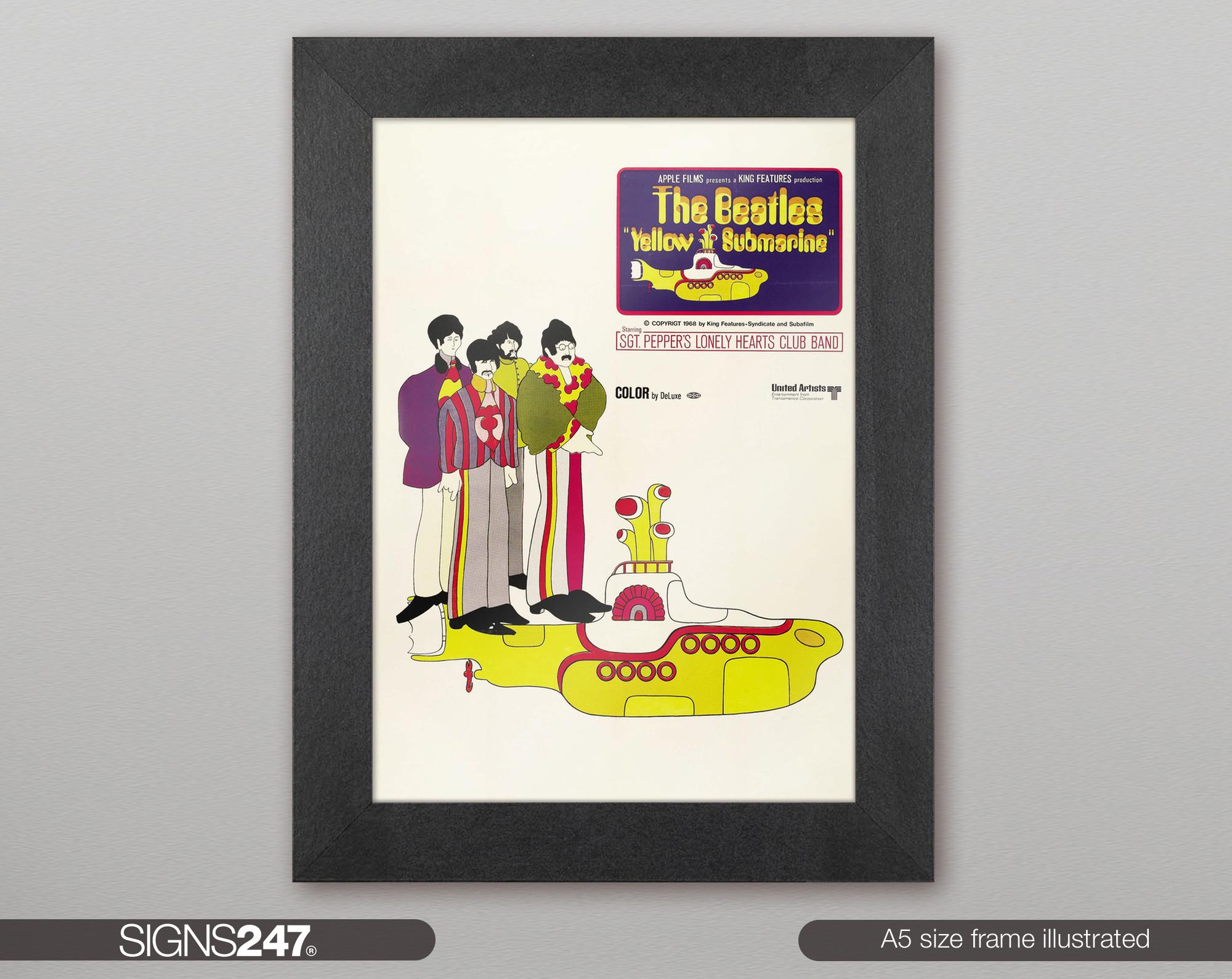 The Beatles Yellow Submarine Movie Film Print Poster Poster