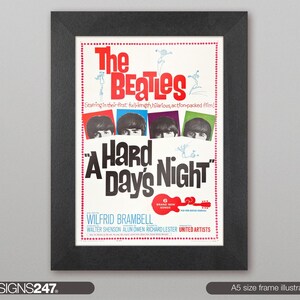 The Beatles A Hard Days Night Movie Poster