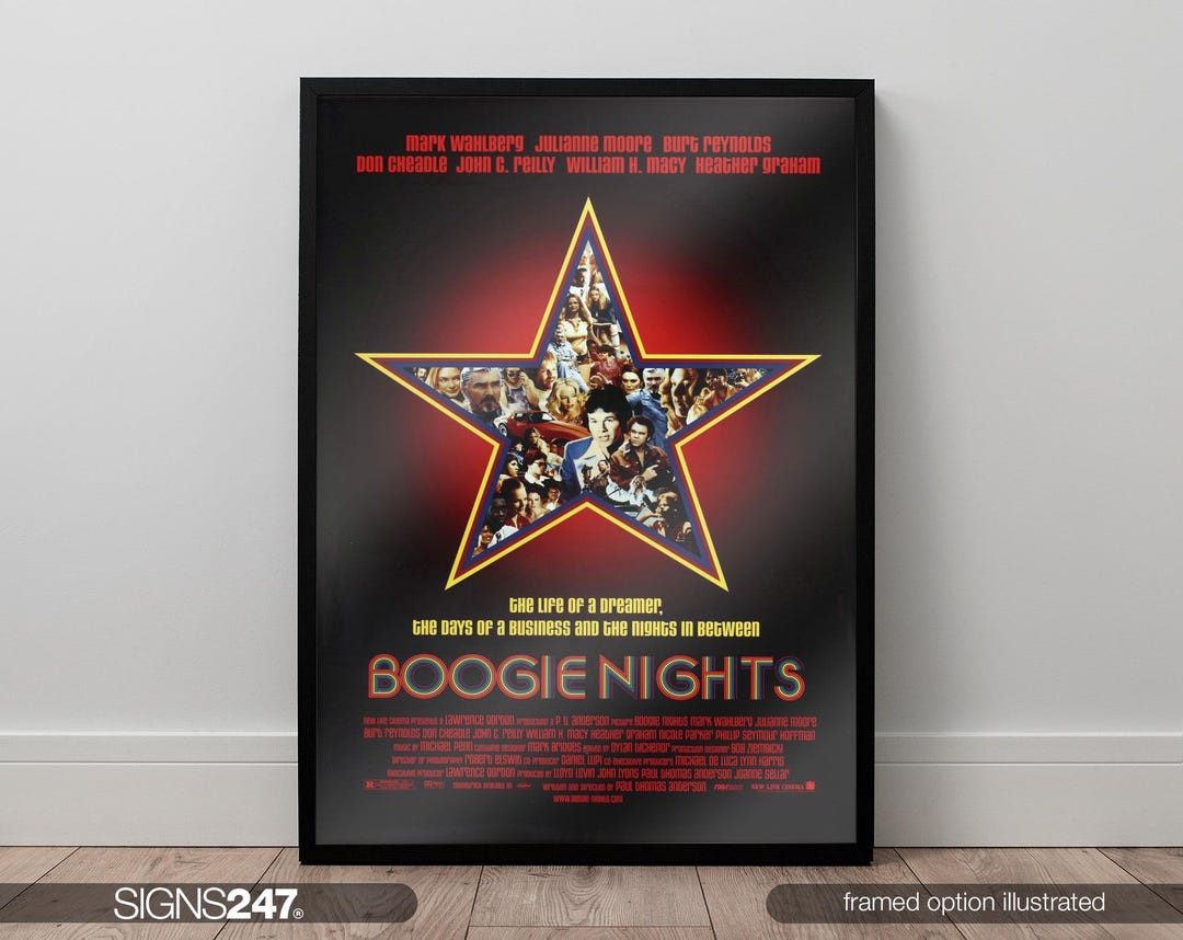 Boogie Nights Poster | Movie Poster | Mark Wahlberg | Julianne
