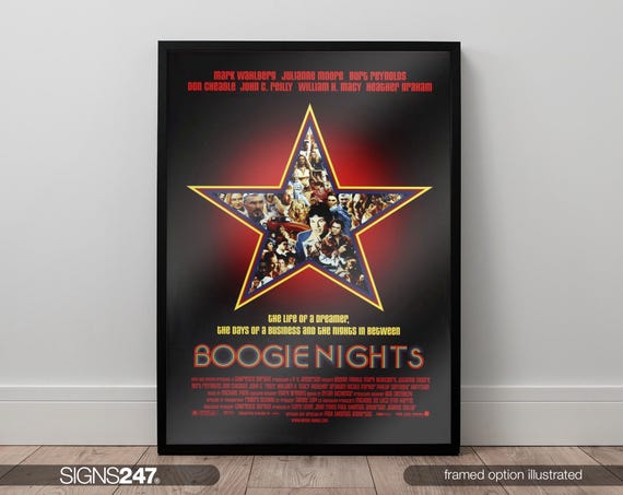 Boogie Nights Poster | Movie Poster | Mark Wahlberg | Julianne