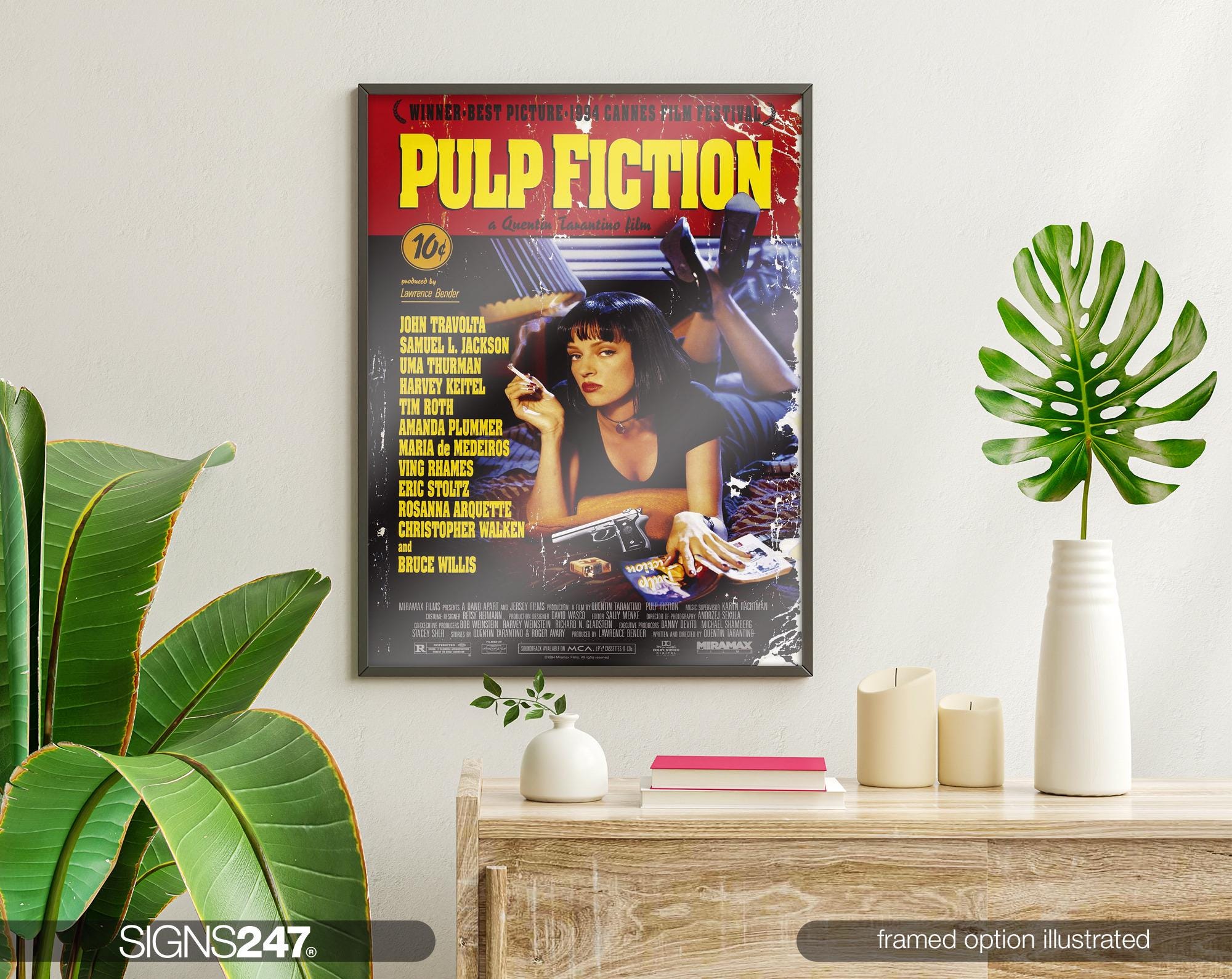 Pulp Fiction Poster | Pulp Fiction Print | Movie Prints for Cinema