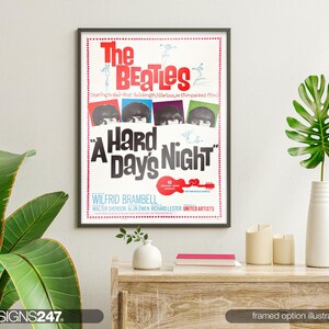 The Beatles A Hard Days Night Movie Poster