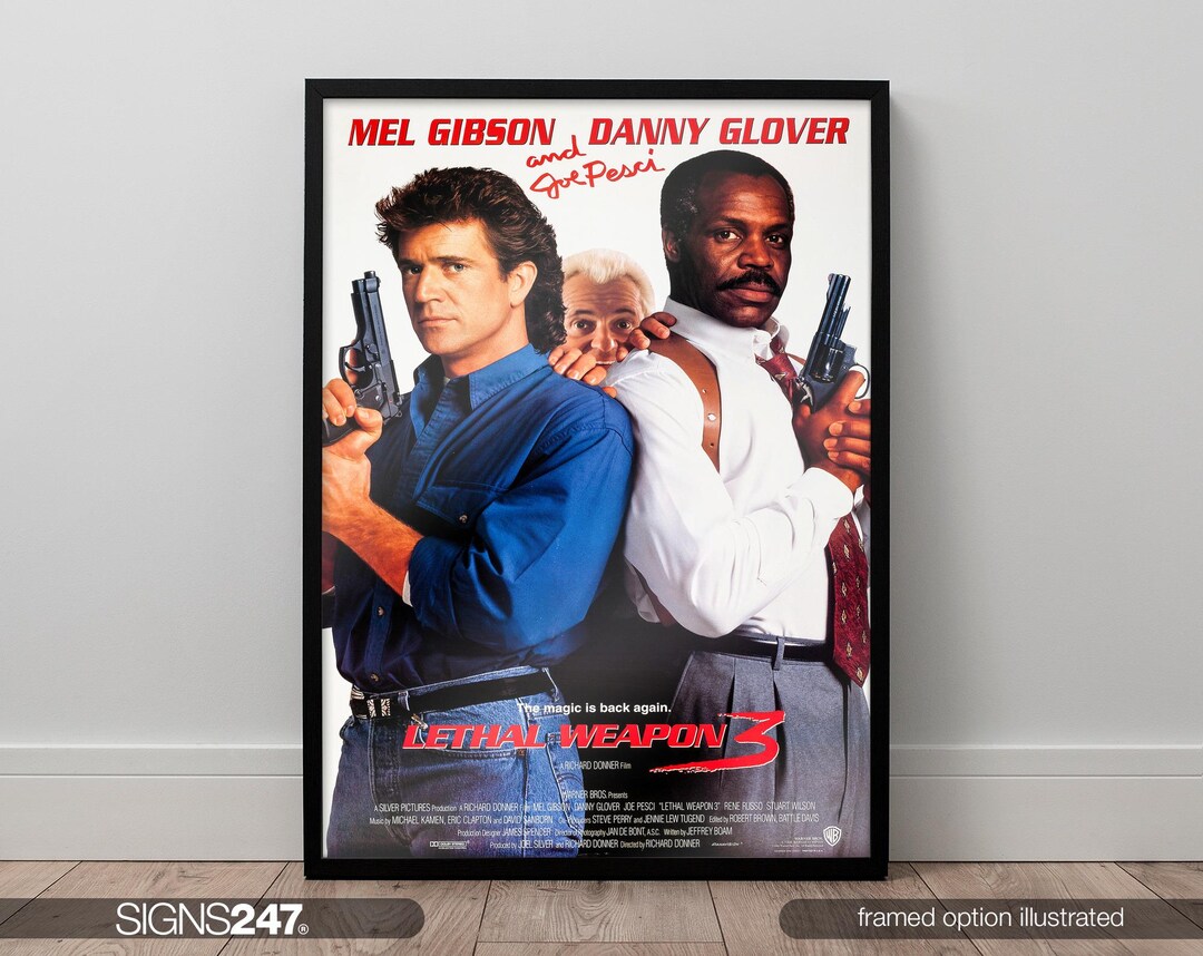 Lethal Weapon 3 Poster | Mel Gibson | Danny Glover | Joe Pesci | 1992 ...