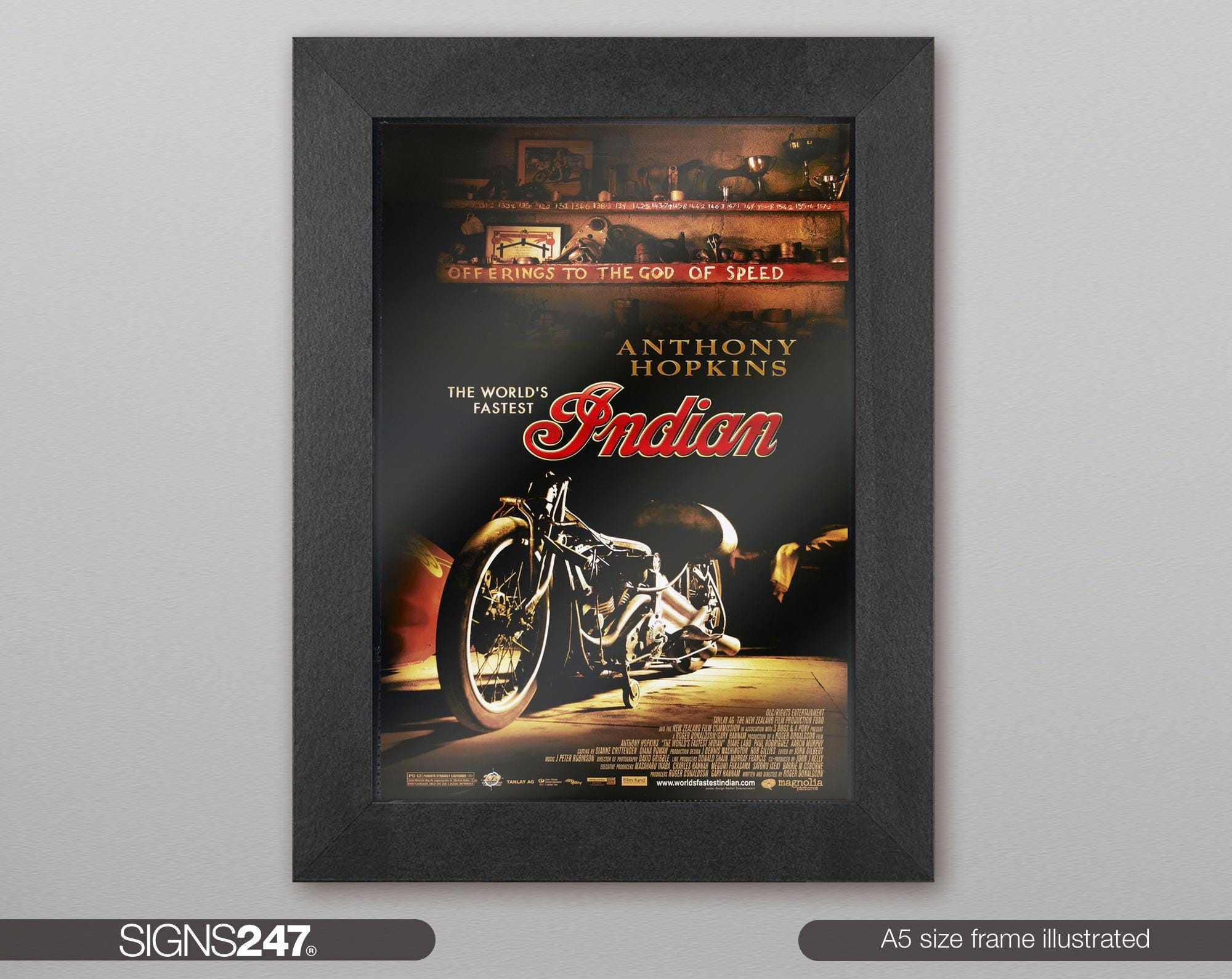 The World's Fastest Indian Poster | Anthony Hopkins | Aaron James