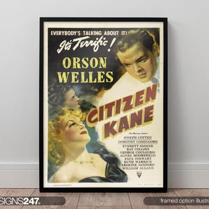 Citizen Kane Orson Welles Movie Poster