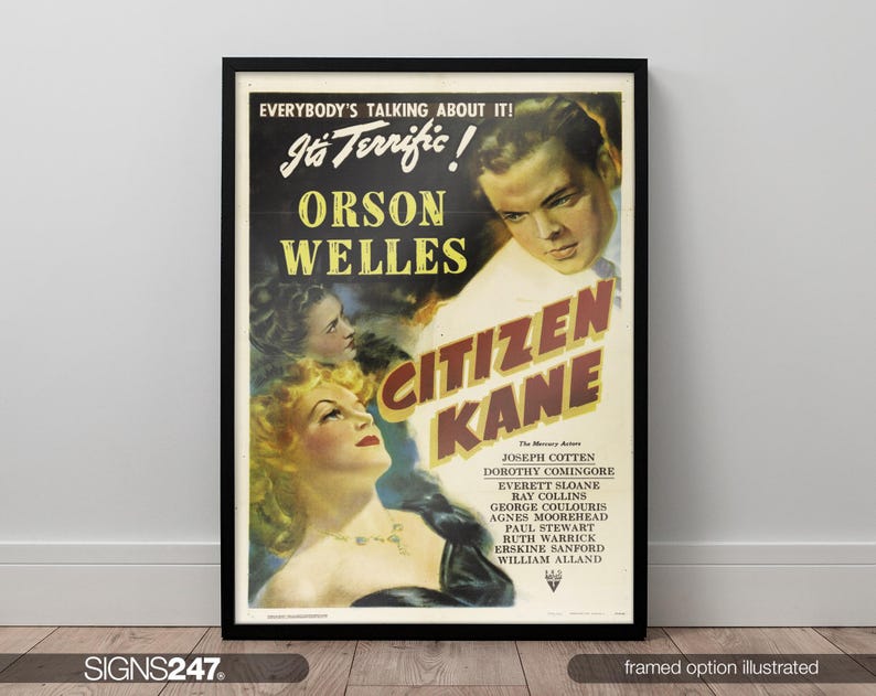 Citizen Kane Orson Welles Movie Poster