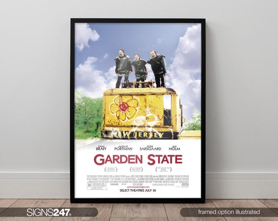 Garden State Movie Poster | Zach Braff | Natalie Portman | Peter