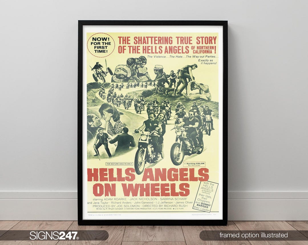 Hells Angels on Wheels Poster | Adam Roarke | Jack Nicholson