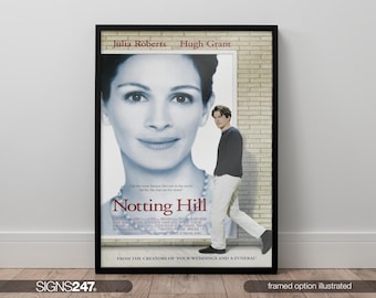 Notting Hill Julia Roberts Hugh Grant Poster | Movie Poster | Movie Prints For Cinema Rooms | Wall Art | Home Decor | A0 A1 A2 A3 A4 A5