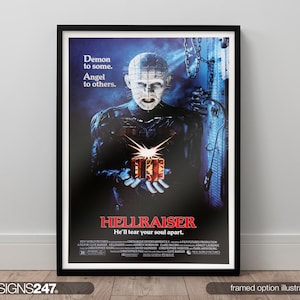 Hellraiser Poster | Movie Poster | Movie Prints For Cinema Rooms | Wall Art | Home Decor | A0 A1 A2 A3 A4 A5