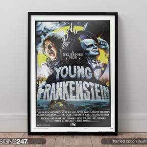 Póster de El joven Frankenstein de Mel Brooks y Gene Wilder / Póster de película / Láminas de cine / Arte mural / Decoración del hogar / Tamaño A0 A1 A2 A3 A4 A5