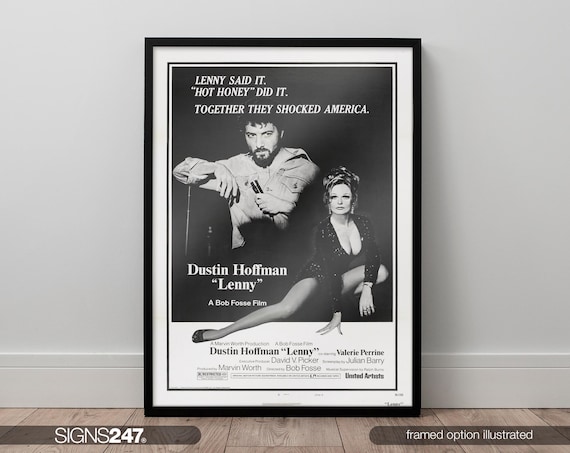 Lenny Movie Poster | Dustin Hoffman | Valerie Perrine | Bob Fosse