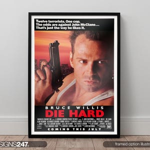DIE HARD Movie Poster 13x30 In - Foto 14