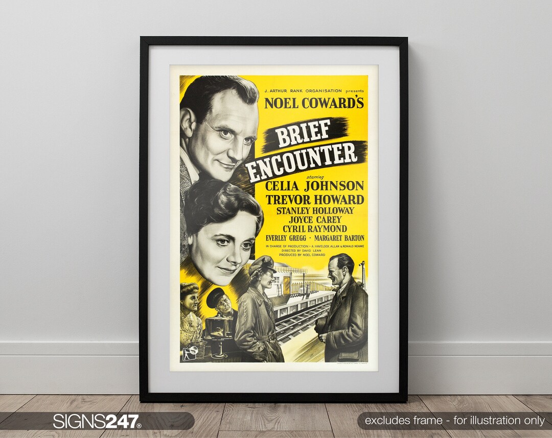 First Encouter Move Poster Brief Encounter Movie Poster Celia Johnson Trevor Howard Stanley ...