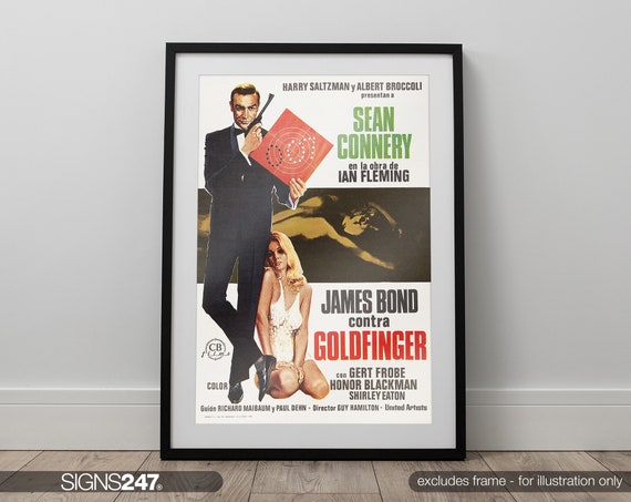Goldfinger- James Bond 007 Movie Poster - Sean Connery - US Version