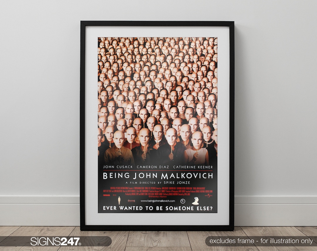 Being John Malkovich Movie Poster | John Cusack | Cameron Diaz ...