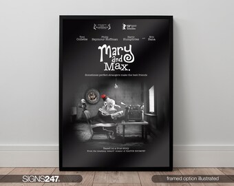 Mary And Max Movie Poster | Toni Collette | Philip Seymour Hoffman | 2009 | Movie Prints For Cinema Rooms | Home Decor | A0 A1 A2 A3 A4 A5