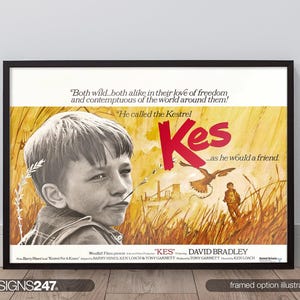 Póster de Kes / Póster de película / Láminas de películas para salas de cine / Arte mural / Decoración del hogar / Tamaño A0 A1 A2 A3 A4 A5