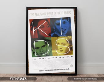Kids Movie Poster | Larry Clark | Leo Fitzpatrick | Justin Pierce | 1995 | Movie Prints For Cinema Rooms | Home Decor | A0 A1 A2 A3 A4 A5