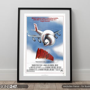 Airplane 80's Poster | Movie Poster | Movie Prints For Cinema Rooms | Wall Art | Home Decor | A0 A1 A2 A3 A4 A5