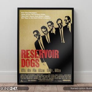Reservoir Dogs Poster | Movie Poster | Movie Prints For Cinema Rooms | Wall Art | Home Decor | A0 A1 A2 A3 A4 A5