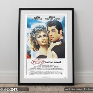 Frenchy Danny & Sandy From Grease Movie 5x7 Art -  Ireland