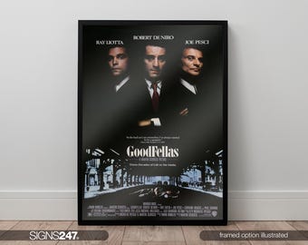 GoodFellas Poster | Movie Poster | Movie Prints For Cinema Rooms | Wall Art | Home Decor | A0 A1 A2 A3 A4 A5