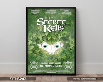 The Secret Of Kels Poster | Brendan Gleeson | Christen Mooney | Nora Twomey | 2009 | Movie Poster | Cinema Room Poster | A0 A1 A2 A3 A4 A5