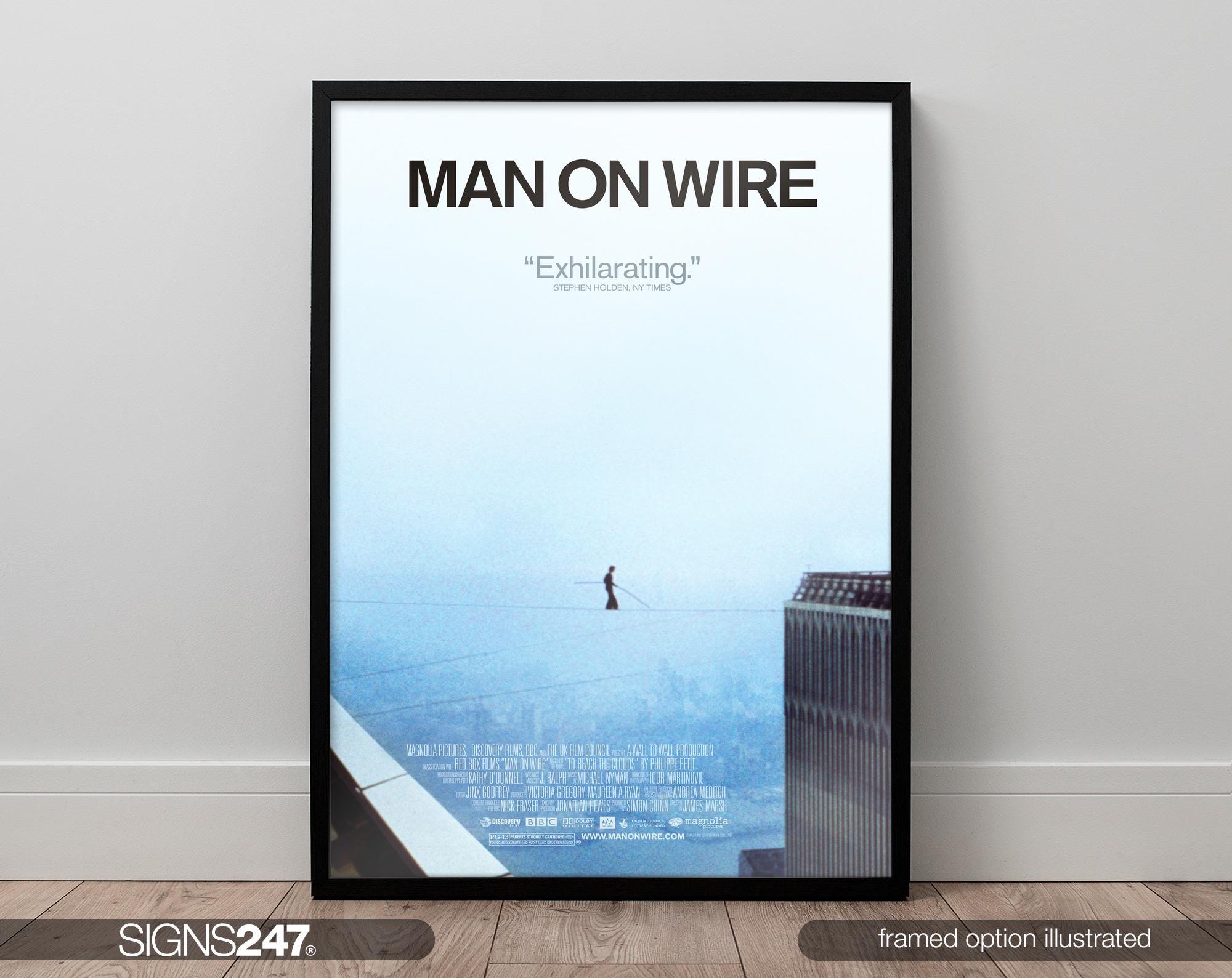Man on Wire Poster | Philippe Petit | Annie Allix | Jean-louis