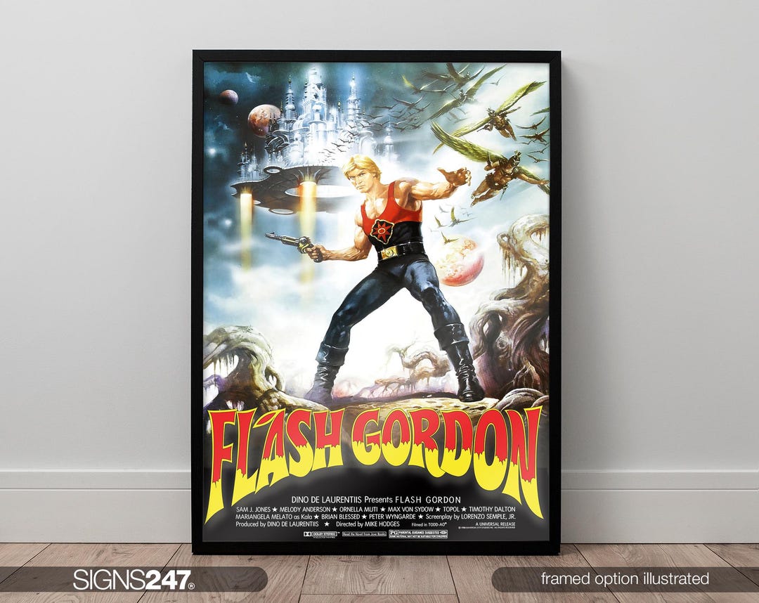 Flash Gordon Poster | Movie Poster | Movie Prints for Cinema Rooms
