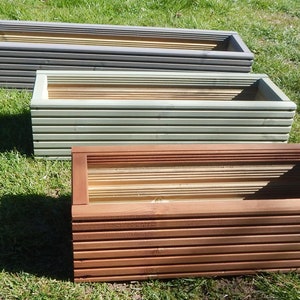 Planter Decking Coloured Window Box Garden Wooden  Patio