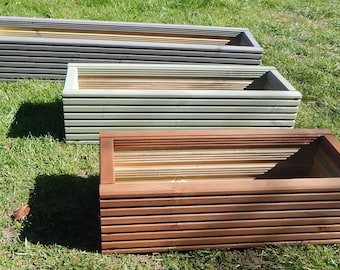 Planter Decking Coloured Window Box Garden Wooden  Patio