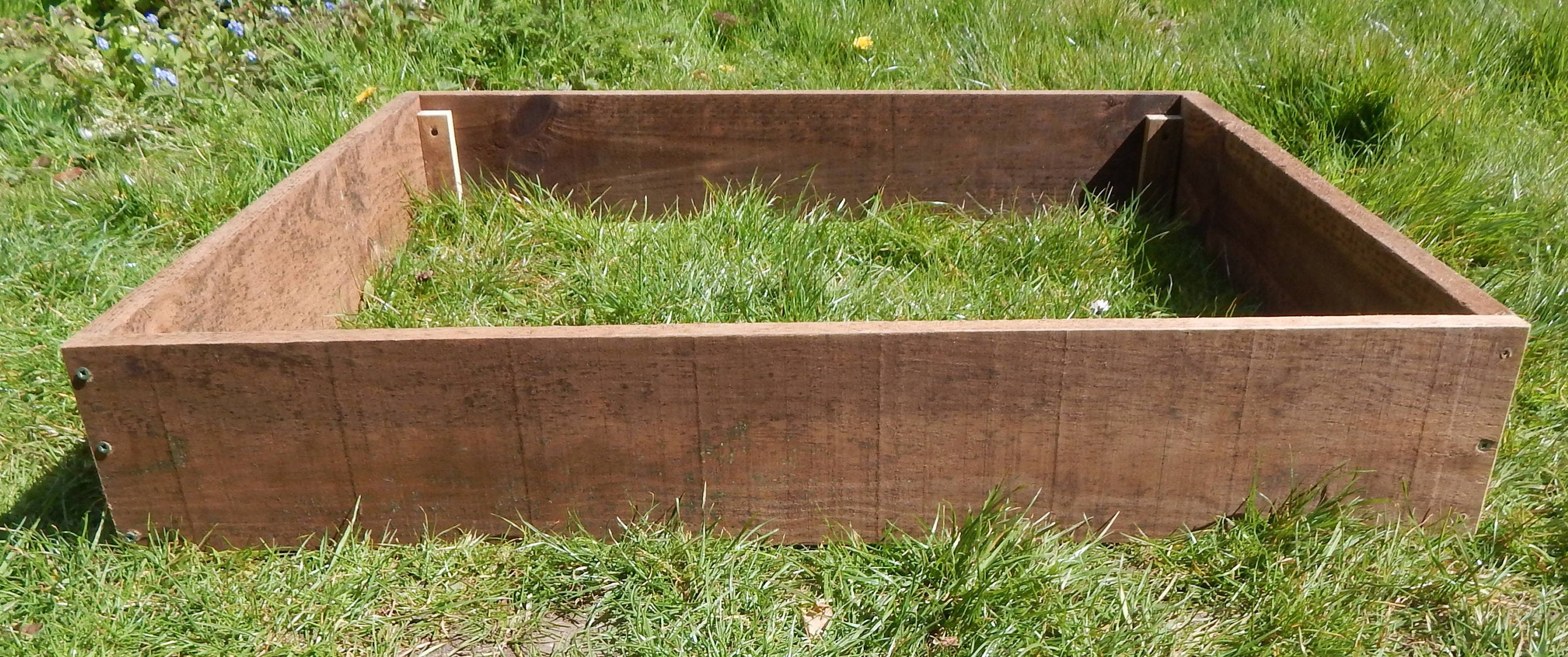 Wooden Raised Bed Frame 120cm X 120cm X15cm Vegetables Etsy UK