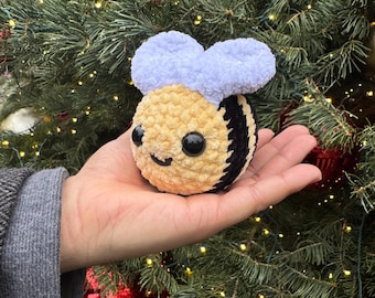 crochet honey bee, crochet bee, bee plush, crochet bug, crochet plushie, miniature bee, bee themed gifts, bumble bee gifts, bee lovers,