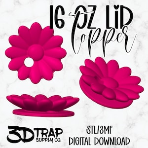 Sonnenblume 16 oz Snowglobe Libbey Glas Deckeldeckel STL-Datei 3D Druck (Digital Download)