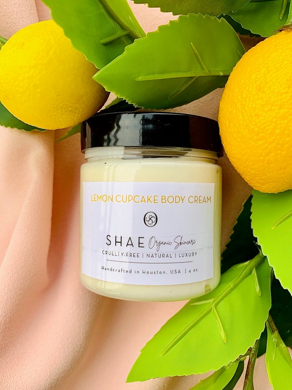 Lemon Cupcake Body Butter Crema hidratante corporal organica Mantequilla corporal natural Mantequilla corporal vegana Crema hidratante para la piel Regalo de spa para ella No graso Etsy Mexico